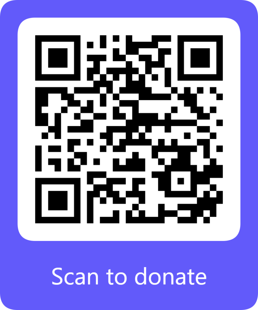 SCAN to Donate to GWI - QR Code Payment Link - Secured by Stripe